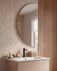 Specchio da bagno con luce LED LOUE 50 cm 100 cm Argento_1144169