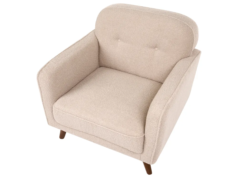 Living Room Set 4 Seater ETTRUM Boucle Beige_1113423