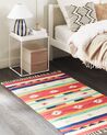 Cotton Kilim Rug 80 x 150 cm Multicolour MARGARA_869742