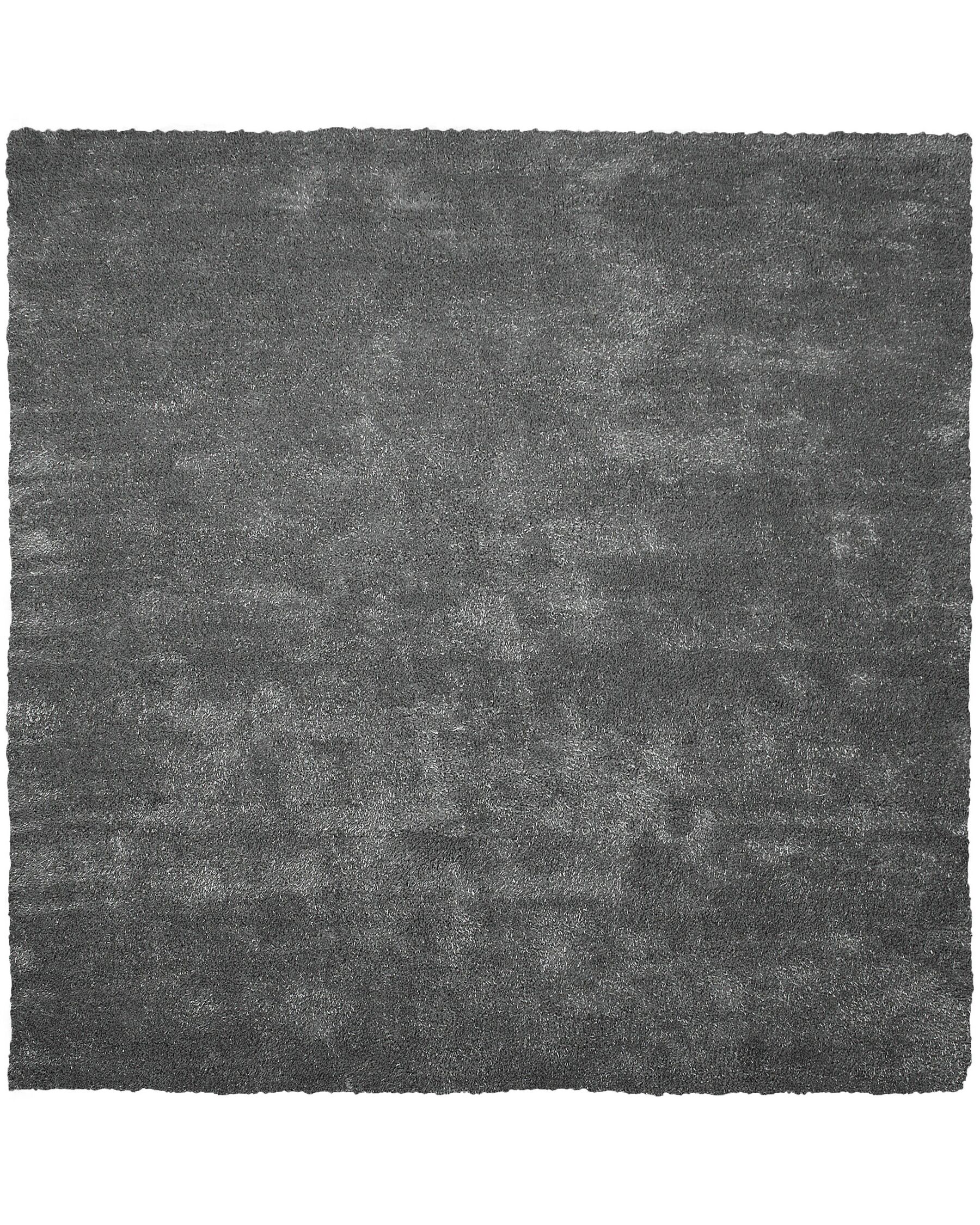 Tappeto shaggy grigio scuro 200 x 200 cm DEMRE_714805