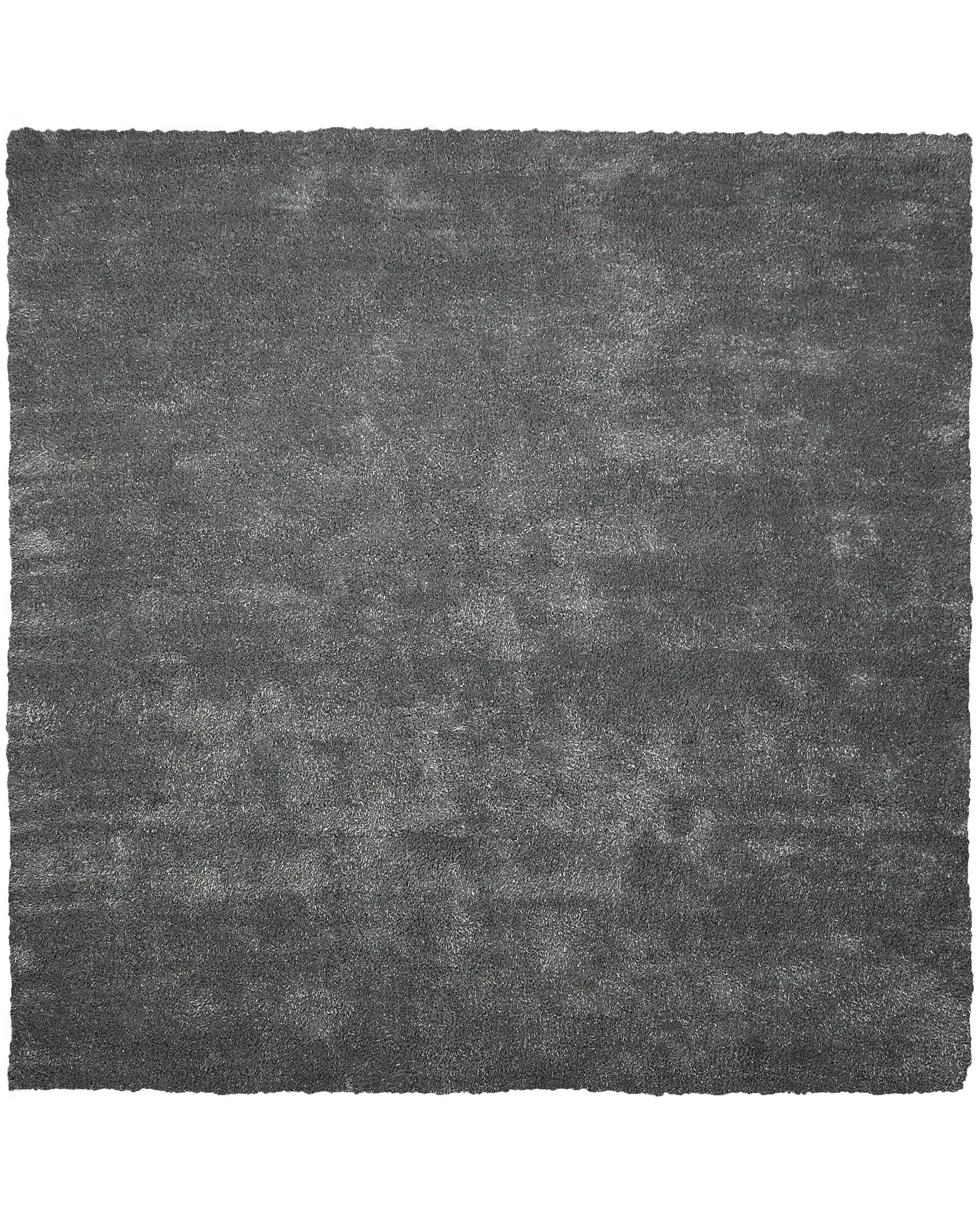 Shaggy Area Rug 200 x 200 cm Dark Grey DEMRE_714805