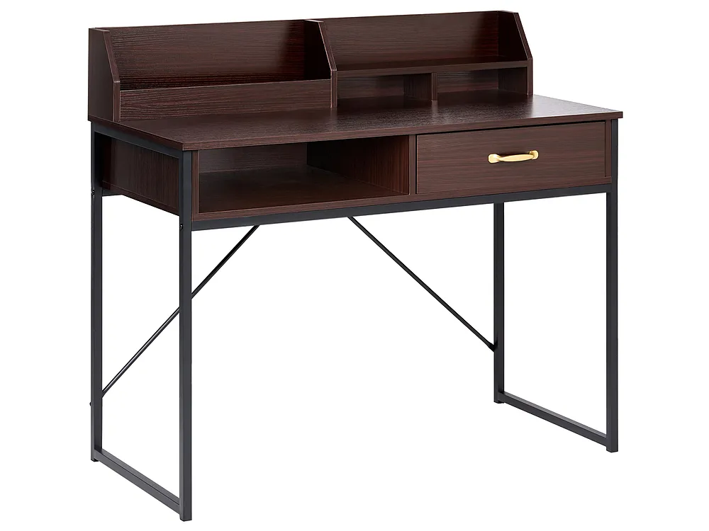 Polcos íróasztal ZYRA 110 cm 50 cm Sötétbarna_1191625