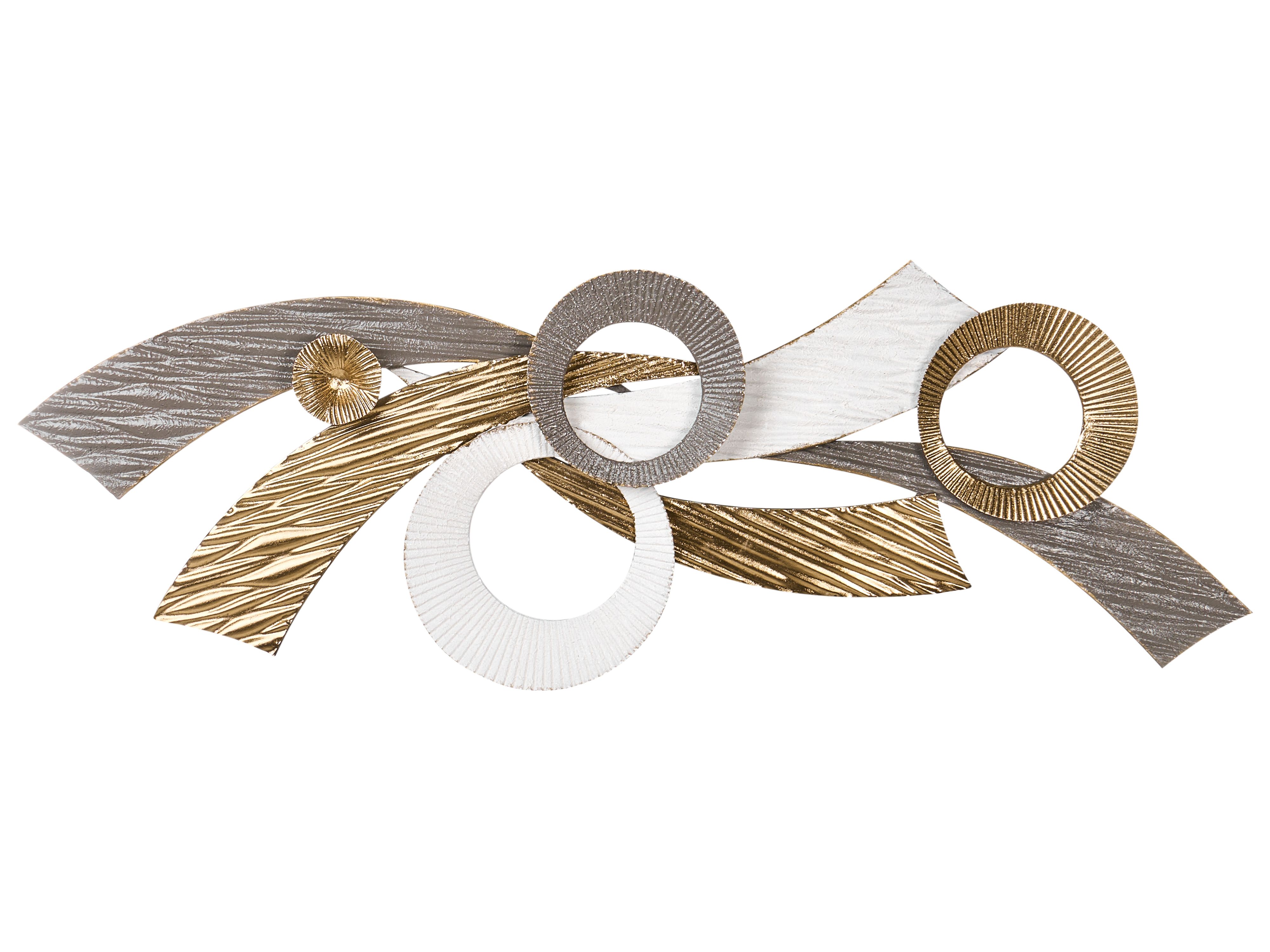 Décoration murale TIMAHOE Métal 31 cm Doré1