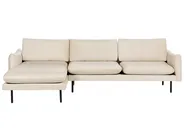 Corner Sofa 4 Seater VINTERBRO Velvet Light Beige Right Hand_897507