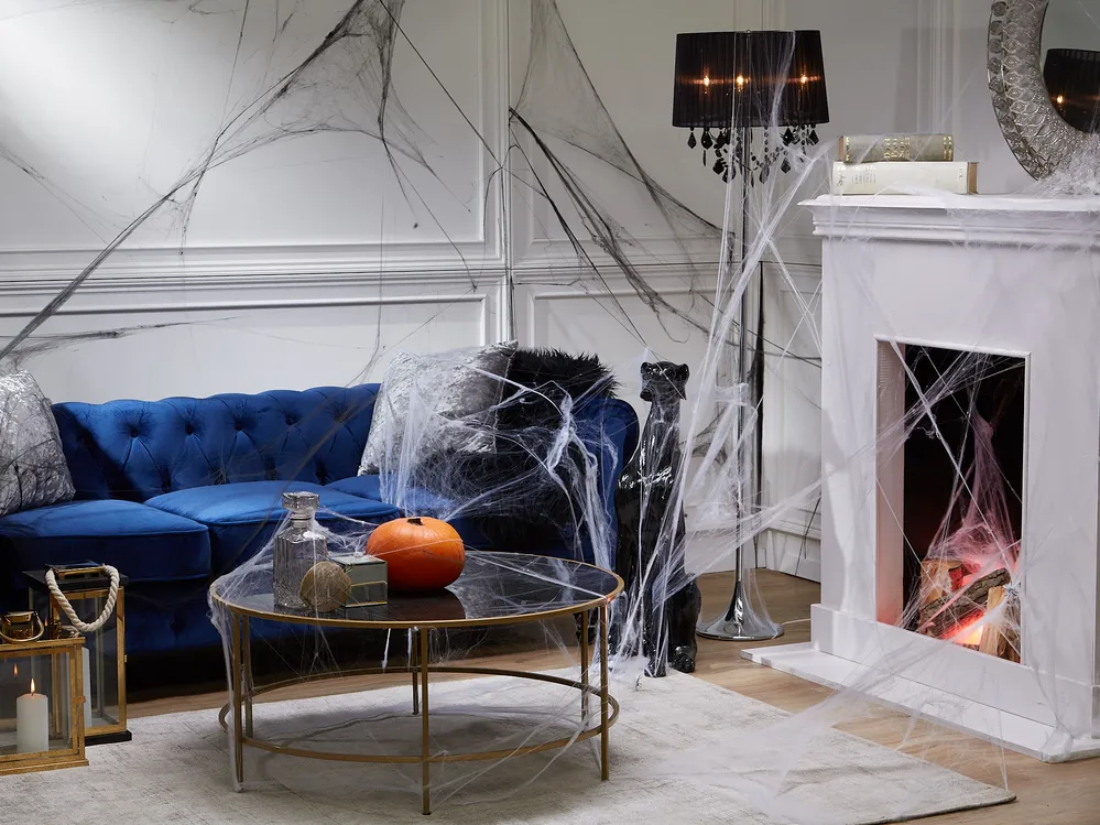 Tavolino da caffè FLORENCE Vetro Nero/Oro