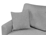 Corner Sofa Bed 3 Seater NASSJO Faux Linen Grey Right Hand_999953