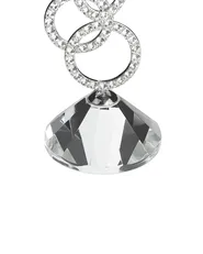 Candle Holder OVIEDO 19 cm Glass Silver_790836