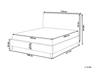 Bed Fabric SENNEZ 160 x 200 cm (EU King Size) Beige_809156