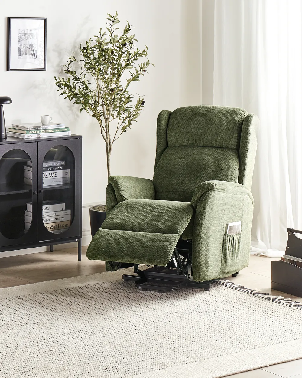 FAR-Fauteuil inclinable électrique Noir Tissu-FAR3098841 - Maison