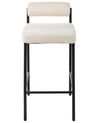 Set of 2 Boucle Bar Chairs White AMAYA_928340