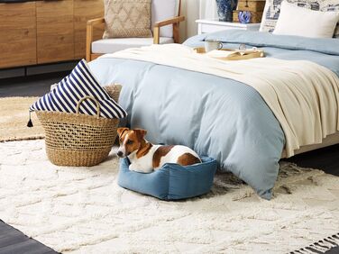 Velvet Pet Bed 50 x 35 cm Blue IZMIR