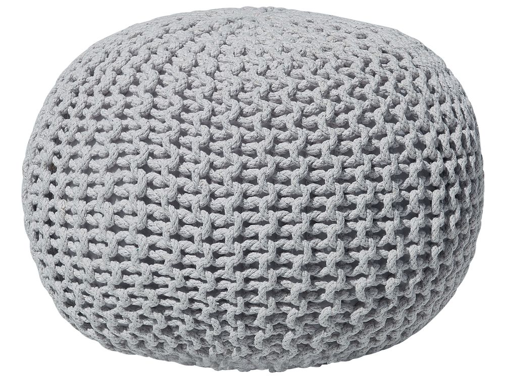 Pouffe CONRAD Cotton Light Grey
