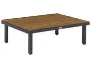 Kerti dohányzóasztal FIVIZZANO 70 cm 90 cm Akácfa Sötétszürke_1150986