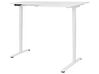 Bureau d'angle à droite ajustable électriquement 160 x 59 cm blanc DESTINES_927761