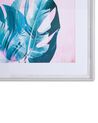 Wanddecoratie blauw/roze 60 x 80 cm AGENA_784727