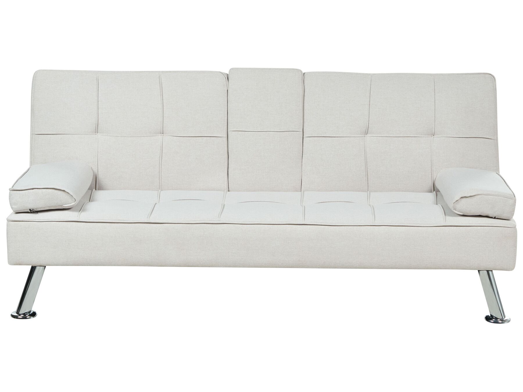Fabric Sofa Bed Beige ROXEN_898220