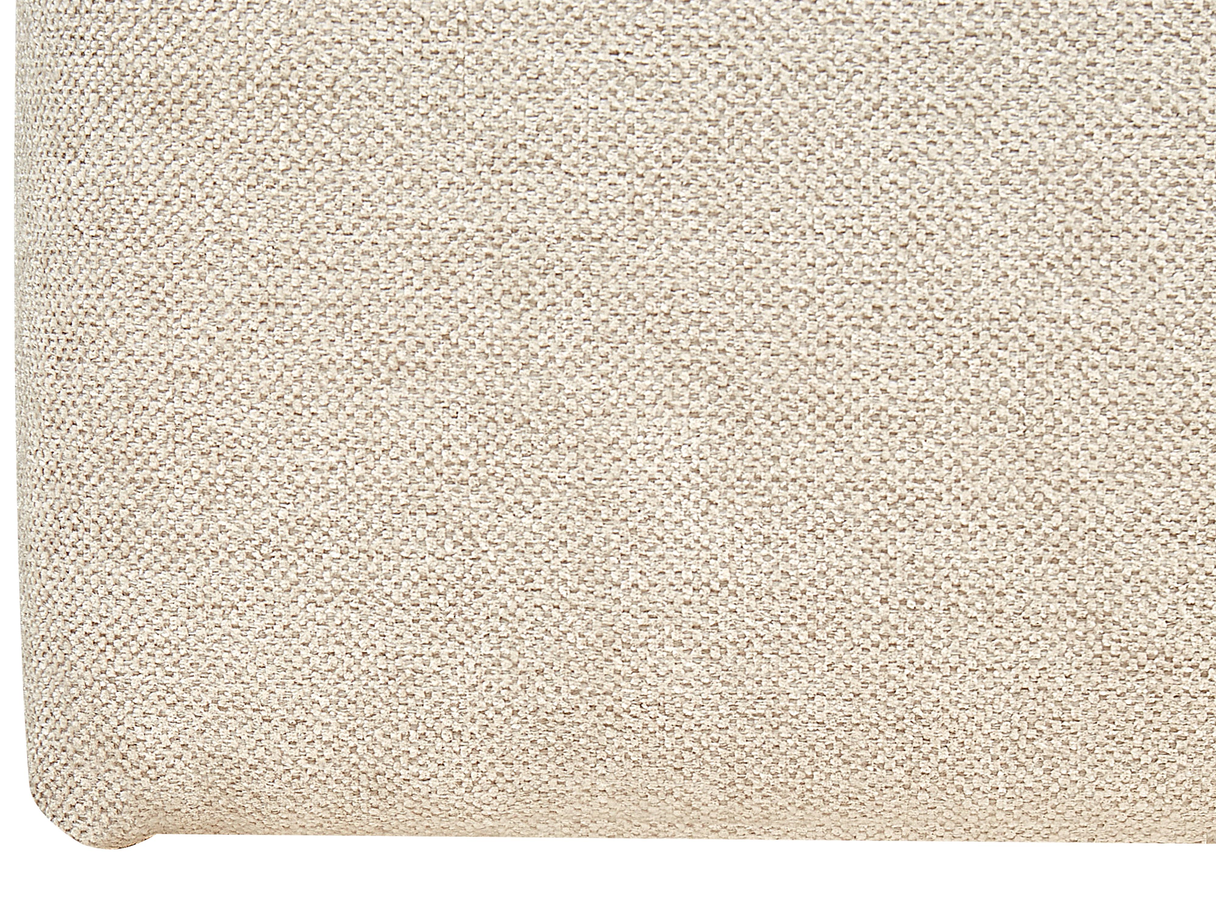Lit boxspring avec rangement ARISTOCRAT Tissu Beige clair 180 x 200 cm_873784