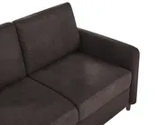 Living Room Set 5 Seater MARE Fabric Dark Brown_1100161