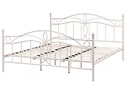 Bed Metal ANTLIA 180 x 200 cm (EU Super King) Light Beige_1165242