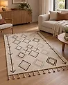 Rug CORUM Beige 160 x 230 cm Cotton