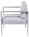 Aluminium Garden Armchair Light Grey SALERNO_679431