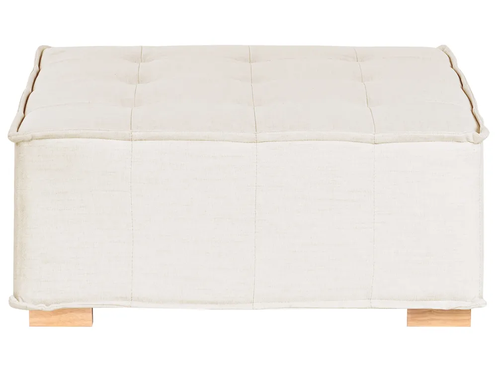 Modular Corner Sofa 5 Seater TIBRO Fabric Off-White Left Hand_1058193