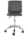 Faux Leather Desk Chair Dark Grey ORLANDO_932474