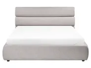 Letto contenitore BONIFACIO Lino sintetico Grigio 160 x 200 cm_1064281