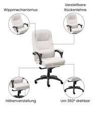 Chefsessel MAGNUS Leinen Hellbeige_1063031