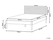 Bett mit Lattenrost Kiefernholz AMBAZAC 120 x 200 cm Hellbraun_1099170