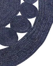 Tappeto KOYUNLU Blu scuro ø 120 cm Iuta_886748