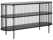 Regał 2 półki BIRSON 80 cm Czarny_1002633
