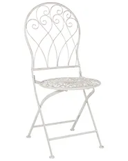 Set of 2 Garden Chairs STIFFE Metal White_856127