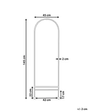 Wall Mirror JARNAGES 45 cm 145 cm Metal White_900655