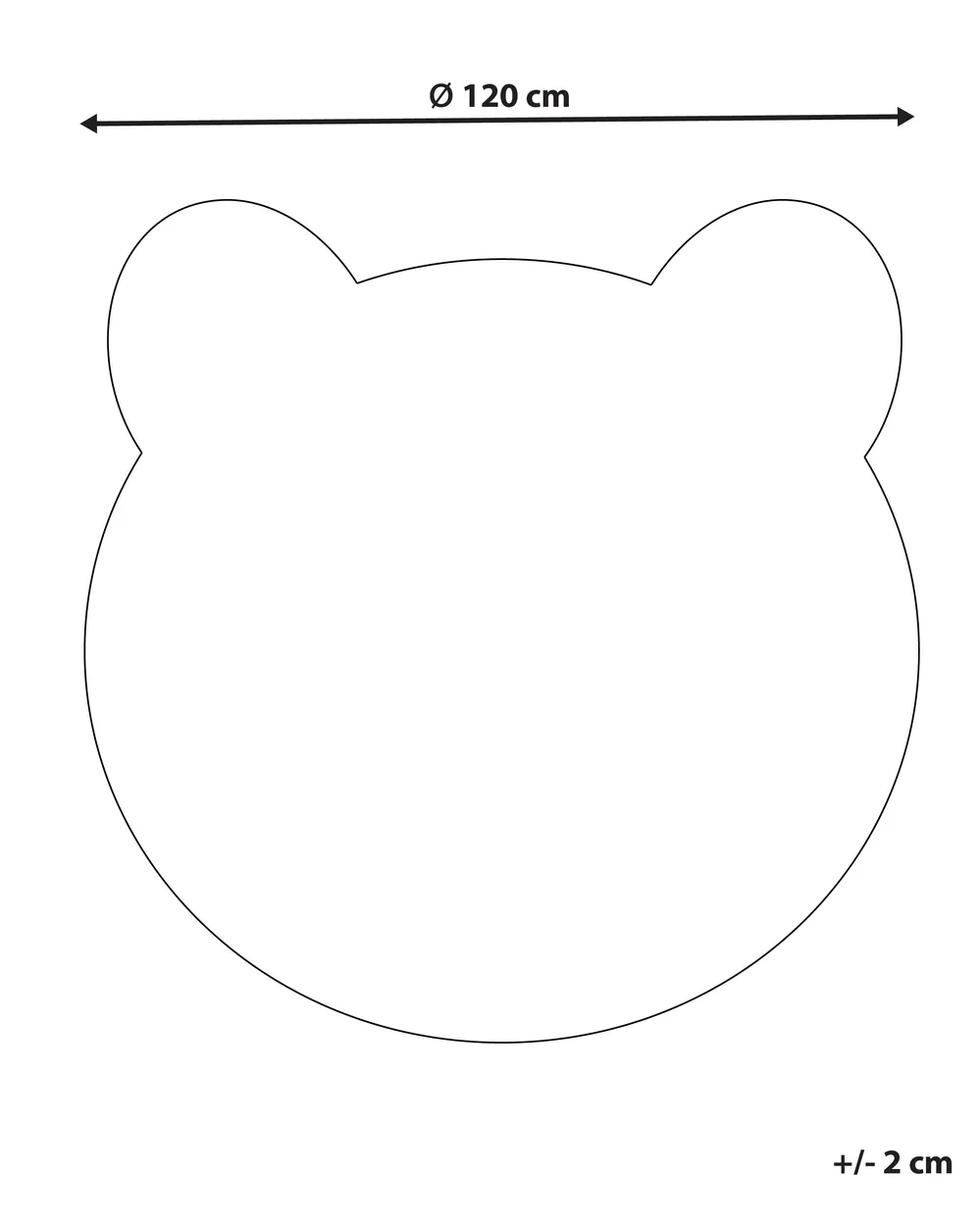 Tappeto per bambini COLARGOL Marrone ø 120 cm_831464