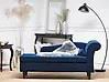 Chaise longue derecha LUIRO con almacenaje Terciopelo Azul marino