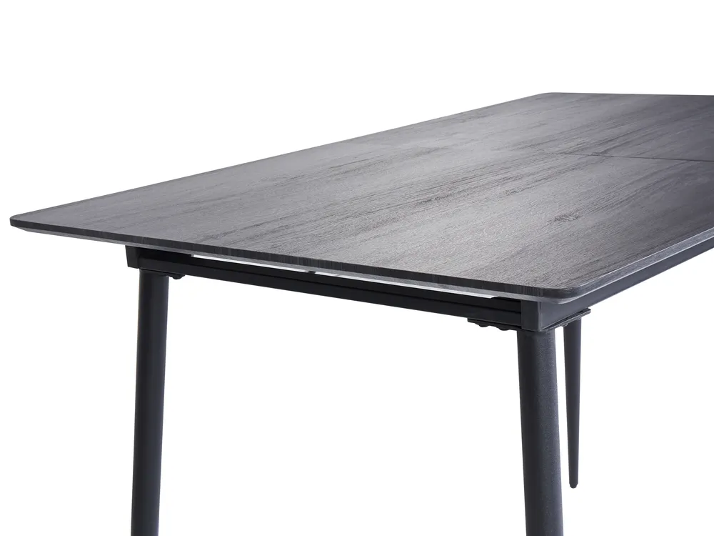 Extending Dining Table GELANDA Grey 120/160 cm 80 cm_886363