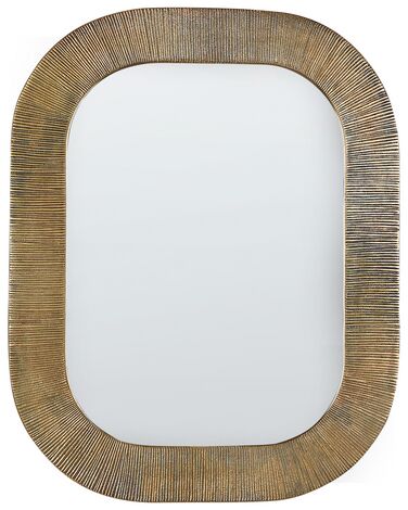 Nástěnné zrcadlo 68 x 54 cm zlaté SANKOSZ