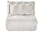 Single Sofa Bed LYSEKIL Corduroy Off-White_1043259