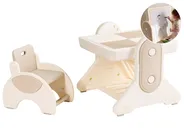 Kids Table and Chair Set MILA Beige_1124418