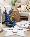 Kids Rug Star Print 120 x 120 cm Blue SIRIUS_836483