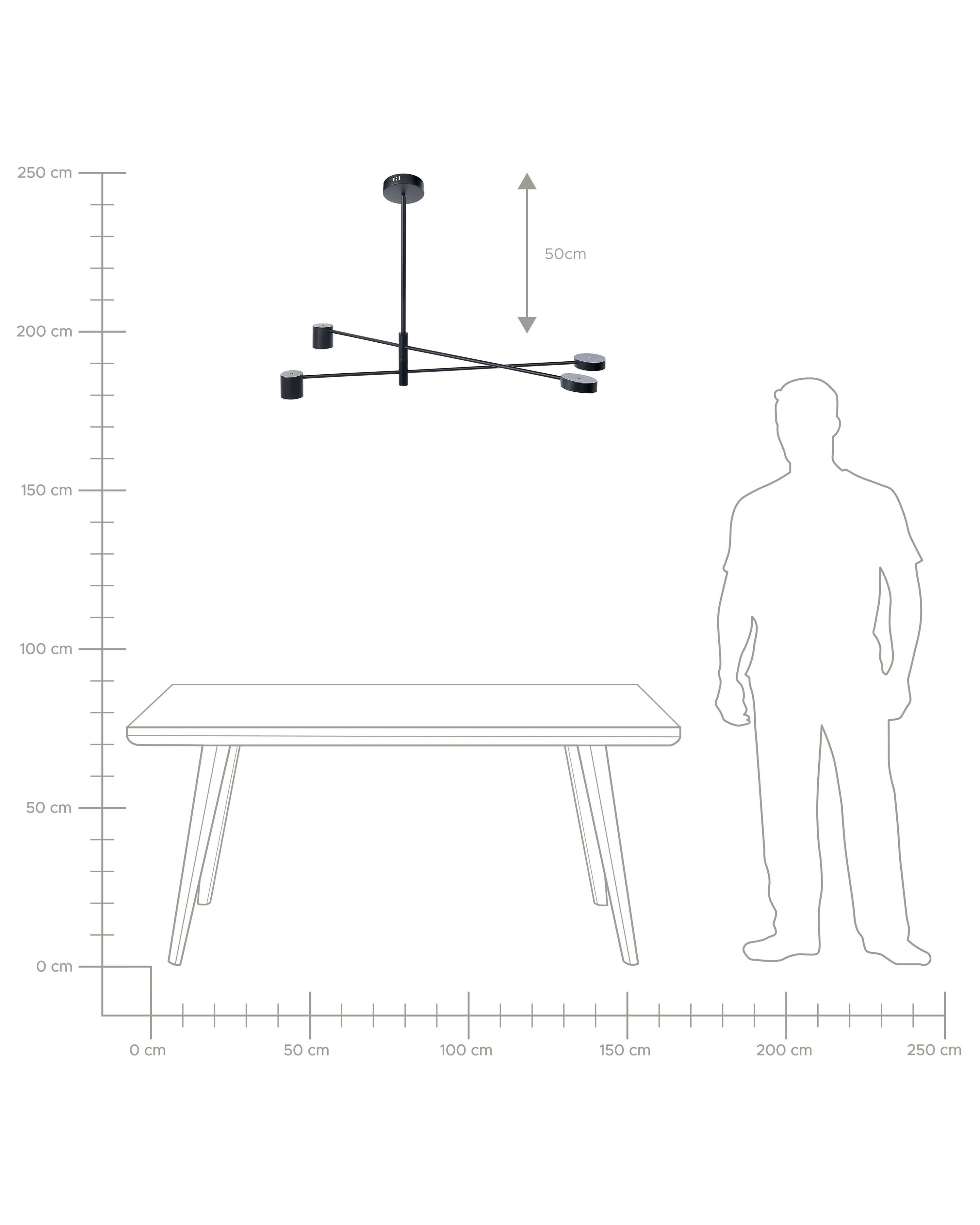 Pendant Lamp BANDON Metal Black | Beliani.co.uk
