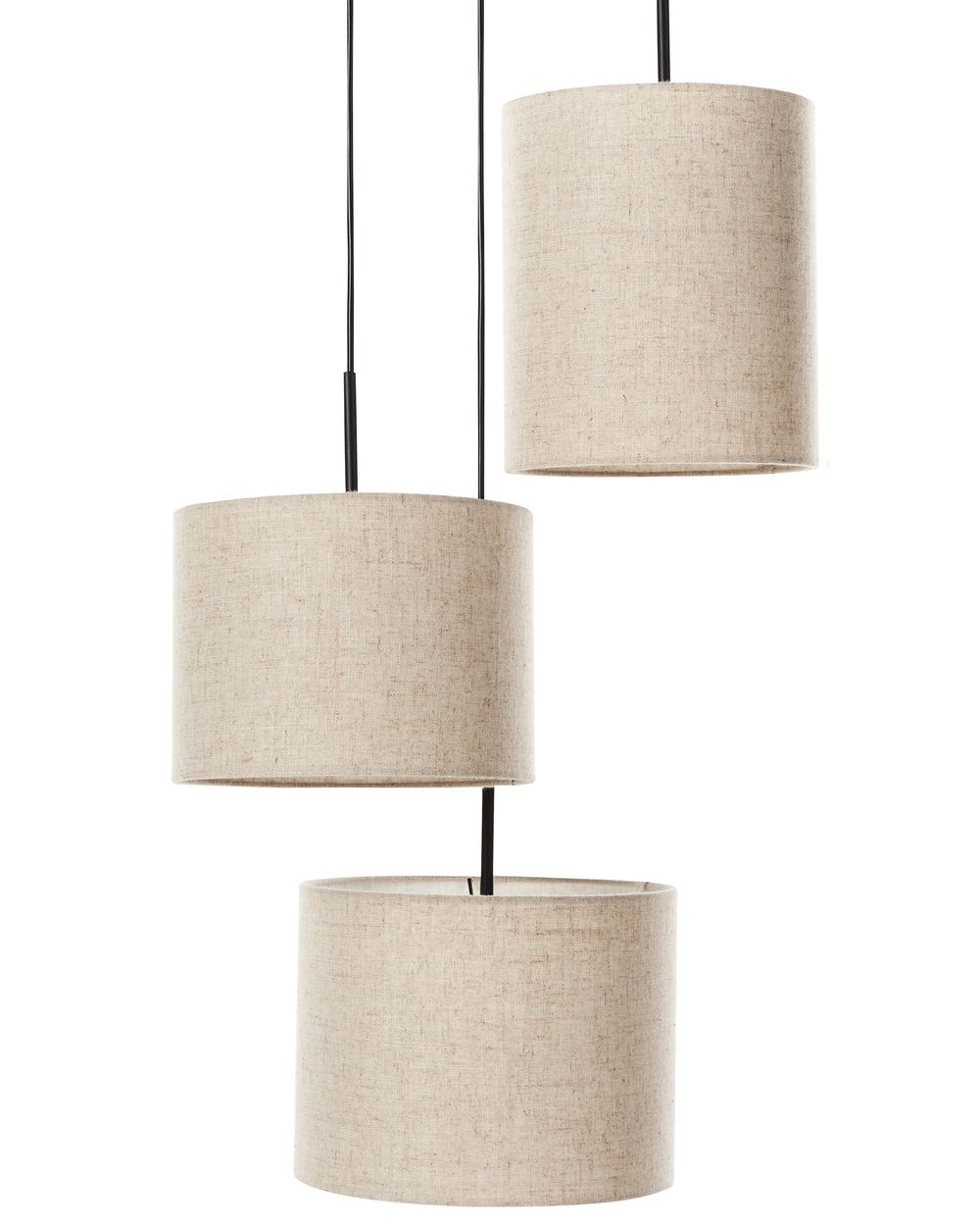 Lampadario PARGUAZA Lino Beige chiaro