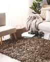 Leather Area Rug 160 x 230 cm Beige MUT_220398