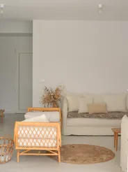 Rug AHLAT Beige ø 120 cm Jute_825716