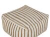 Pouffe Beige and White ALMATTI_886797