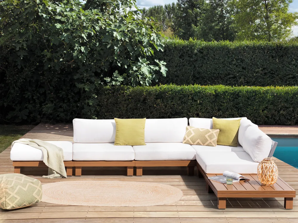 Tidyard Set 4 pz,Divani,Modulari,da Giardino,3 Posti,in Polyrattan,con Poggiapiedi,Set Divani da Giardino da Esterno,Salotto da Esterno,Divano Modulare,Divano con Penisola,Salotto da Giardino