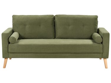 2 Seater Fabric Sofa Green KALMAR