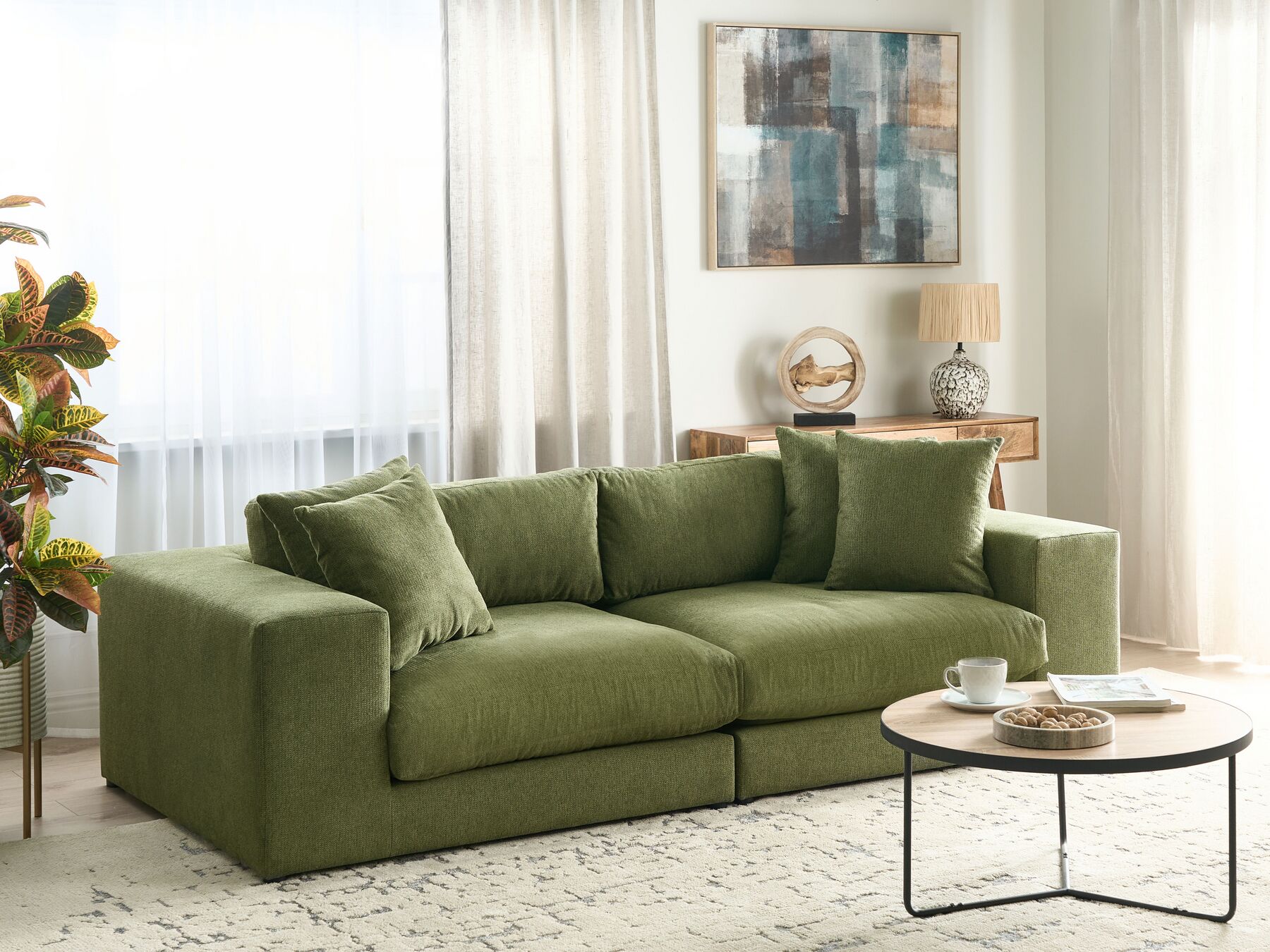 3 Seater Sofa Green GLORVIKA II_923899