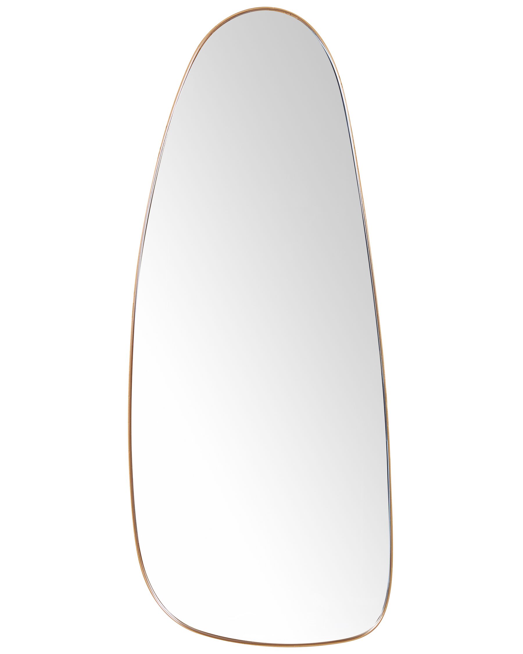 Nástěnné kovové zrcadlo 39 x 95 cm zlaté CERGY_891979